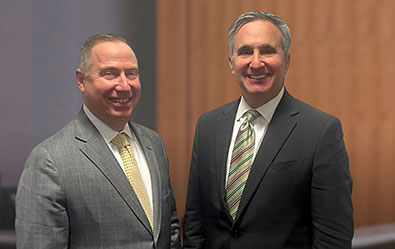 Todd Tallman (Cornerstione) and Tom Senecal (PeoplesBank)