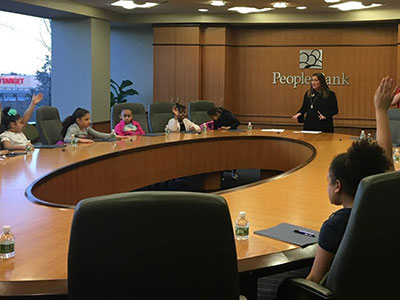 Girls Inc visits PeoplesBank