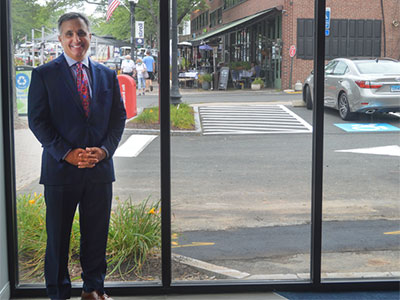 Tom Senecal at the PeoplesBank West Hartford Banking Center